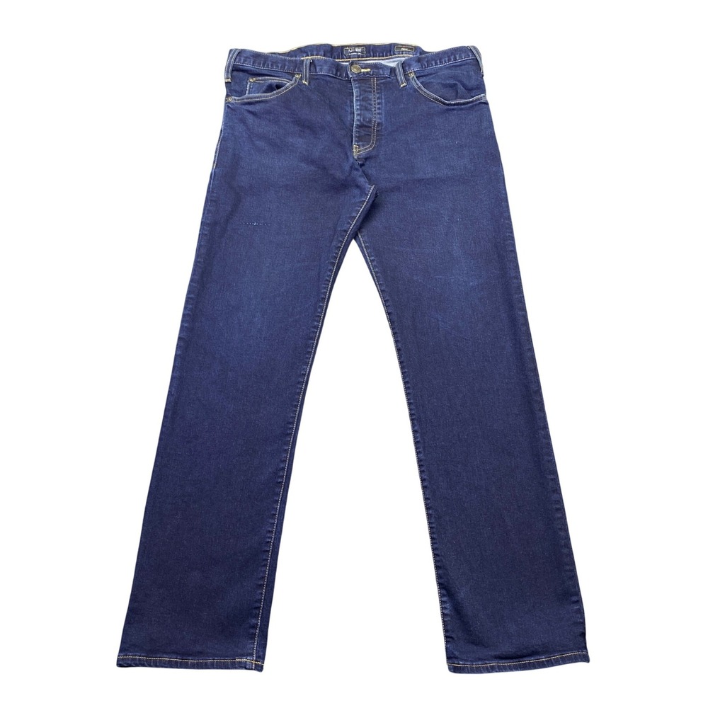 Armani Jeans J21 Regular Fit Dark Wash Denim Jeans Mens‎ 36 Button Fly Indigo